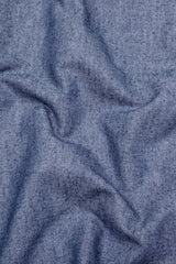Blue With Gray Two Tone Cotton Shirt