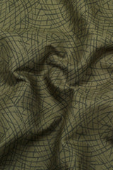Green Random Line Printed Shirt