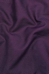 Mulberry Purple Geometrical Printed Cotton Shirt