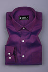 Persian Marron with Blue Jacquard Pattern Shirt