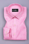 Fuchsia Pink  Jacquard Pattern Shirt