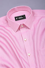 Fuchsia Pink  Jacquard Pattern Shirt