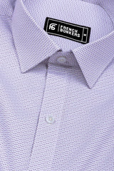 Dravino Light Grey with Dual-Tone Design Cotton Shirt