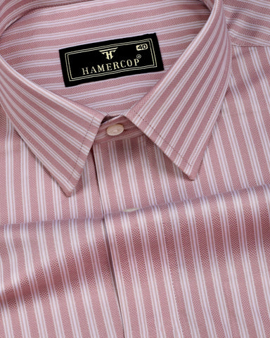 Belric Blush Pink Stripe Premium Giza Shirt