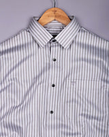 Belric Gray Stripe Premium Giza Shirt