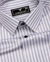 Belric Gray Stripe Premium Giza Shirt