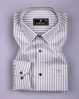 Belric Gray Stripe Premium Giza Shirt