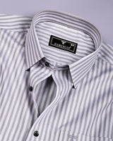 Belric Gray Stripe Premium Giza Shirt