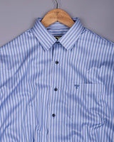 Belric Blue Stripe Premium Giza Shirt