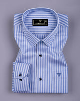 Belric Blue Stripe Premium Giza Shirt