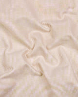 Amora Cream Dobby Premium Giza Cotton Shirt