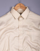 Amora Cream Dobby Premium Giza Cotton Shirt