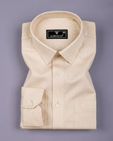 Amora Cream Dobby Premium Giza Cotton Shirt