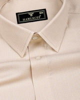 Amora Cream Dobby Premium Giza Cotton Shirt