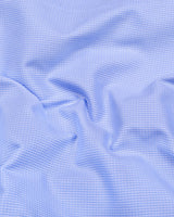 Amora Blue Dobby Premium Giza Cotton Shirt