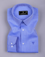 Ziven Blue With White Stripe Italian Giza Shirt