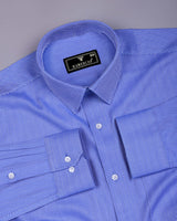 Ziven Blue With White Stripe Italian Giza Shirt