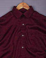 Velaro Cherry Red Soft Cotton Shirt
