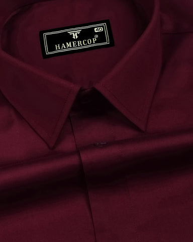Velaro Cherry Red Soft Cotton Shirt