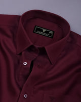Velaro Cherry Red Soft Cotton Shirt