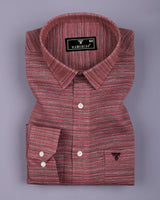 Aosta Multicolor Weft Stripe Linen Cotton Shirt