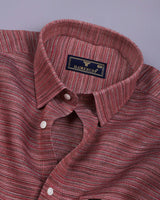 Aosta Multicolor Weft Stripe Linen Cotton Shirt