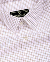 Havion Cream Small Check Premium Giza Shirt
