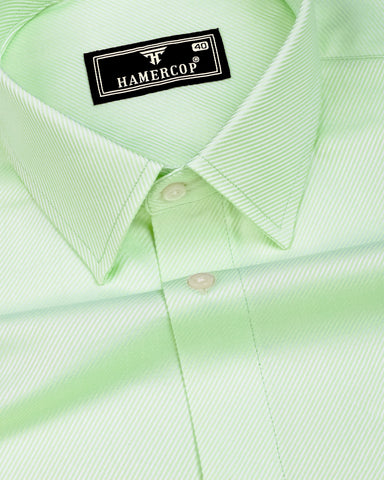 Cinchona Light Green Solid Premium Giza Cotton Shirt
