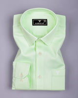 Cinchona Light Green Solid Premium Giza Cotton Shirt