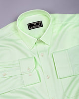 Cinchona Light Green Solid Premium Giza Cotton Shirt
