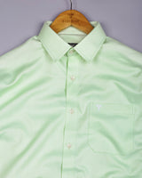 Cinchona Light Green Solid Premium Giza Cotton Shirt