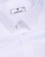 Cinchona White Solid Premium Giza Cotton Shirt