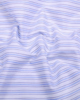 Evian Blue With White Stripe Premium Giza Shirt