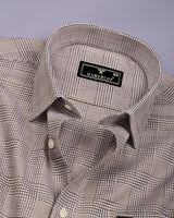 Sandro Cream Jacquard Premium Giza Shirt