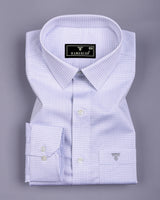 Arix Gray Small Graph Check Premium Giza Shirt
