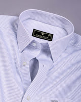 Arix Gray Small Graph Check Premium Giza Shirt