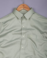 Arosa Pista Green Dobby Premium Giza Shirt