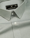 Arosa Pista Green Dobby Premium Giza Shirt