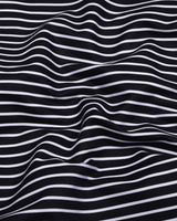 Kovan Black With White Stripe Premium Giza Shirt
