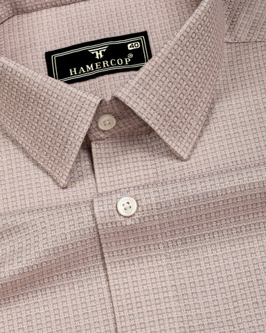 Arosa Cream Dobby Premium Giza Shirt