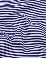 Eternity NavyBlue With White Stripe Premium Giza Designer Shirt