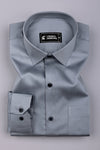 Cloud Grey Solid Cotton Shirt