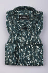 Vintage blue Multicolour Printed Cotton Shirt