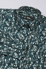 Vintage blue Multicolour Printed Cotton Shirt