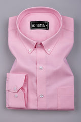 Arctic Pastel Pink Solid Oxford Cotton Shirt