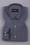 Arctic Grey Solid Oxford Cotton Shirt