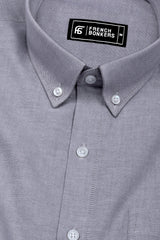 Arctic Bright grey Oxford Cotton Shirt