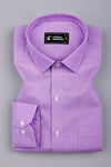 Arctic Light Violet Solid Oxford Cotton Shirt