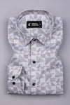 Magic Black With White Printed Cotton Shirt