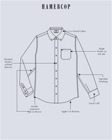 Auren Sky Blue Oxford Cotton Formal Shirt